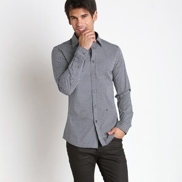 Diesel Other - Diesel Blue Slim Fit Button Down Long Sleeve Dress Shirt XL